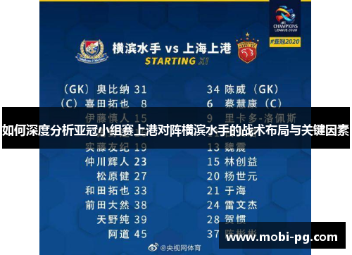 如何深度分析亚冠小组赛上港对阵横滨水手的战术布局与关键因素 如何深度分析亚冠小组赛上港对阵横滨水手的战术布局与关键因素